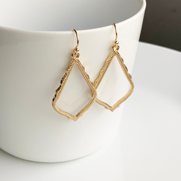 NEW Small Frame Earrings (gold) - Picture 1 of 8